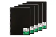 5 Pack Derwent Academy Visual Art Diary Portrait 120 Pages A3 Black Bulk