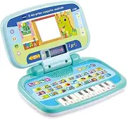 VTech My First Music Computer, Interactive Computer for Kids, Computer with 4 Applications/Games, Convenient Handle, Children's Game with ABC Keyboard, Italian Language, Batteries Included