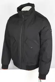 Tommy Hilfiger Men's Coat Jacket Flex L Large Wind Resistant Black