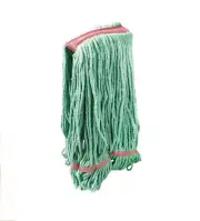 Large Green Anti-Bacterial Cotton Blend Yarn Looped-End Libman Wet Mop Head