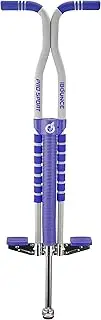 New Bounce Soft Easy Grip Pro Sport Pogo Stick for Ages 9 and up (Blue & Grey)