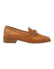 [Jane Debster] Dalton Flat Loafers in Leather Tan