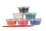 Paste To Model Micro Beads for Child Foam Clay x6 Colour Bright