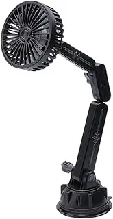 Portable Car Fan,Powerful Vehicle Cooler with Suction | Portable Car Fan with Strong Suction and 3 Speeds, for Vehicle Window, Windshield
