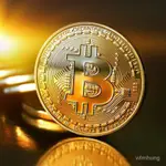 加厚比特幣紀念金幣銀幣虛擬幣BITCOIN倖運幣創意禮物送衕學禮物 U4XP