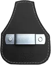 [Nuyhadds] 1 Piece Leather Tape Measure Holder - Tape Measure Case, Pocket Clip Hook | Universal Tool Belt Holster, Belt Attachments for Standard Tape Measure, Plumbers, 3.15 x 2.36 x 0.39 Inch