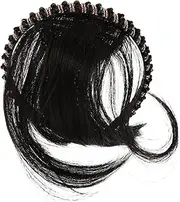 VALICLUD Synthetic Headband Wig with Bangs for Women Natural Looking Hairpiece for Covering Hair and Forehead Comfortable Secure Fit Easy to Apply for Daily Wear