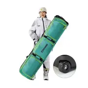 XCMAN Roller Snowboard Bag with Wheels Adjustable Length… Green