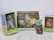 NOS Vintage Lot Simba Sylvanian Calico Critters FAMILIES Applause Teddy Bears