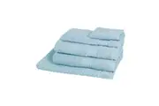 5pc Sheraton Luxury Egyptian Cotton Towel Pack Bath Face Hand Mat Porcelain Blue