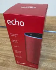 Sealed-New Amazon Echo 2nd Generation Red Smart Speaker w/Alexa Voice-BT-WiFi