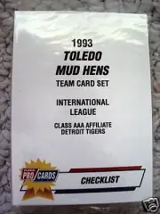 1993 TOLEDO MUD HENS SET FLEER PROCARDS DETROIT TIGERS WALLY RITCHIE