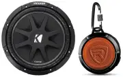 KICKER 43C124 Comp 12" 300 Watt SVC 4-Ohm Car Subwoofer+Free Bluetooth Speaker