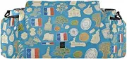 miaozhen Art Paintings Vintage French Blue stroller organizer for double stroller caddy organizer with handle toy accesorios para carro accesorios para carriolas de