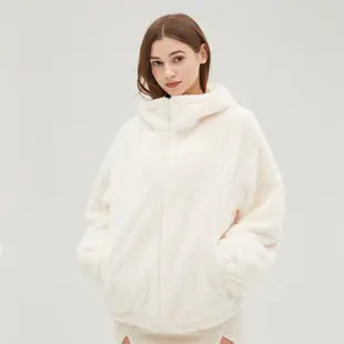 Ohsunny Cute Ears Hoodie 保暖蓬鬆人造毛皮短外套派克大衣外套帶口袋