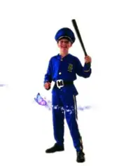 在飛比找松果購物優惠-萬聖節cos男警察服裝兒童警察演出服衣服 (8.9折)