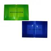 Colby A4 Pop Duo Document Wallet P337A - Lime