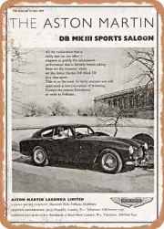 METAL SIGN - 1958 Aston Martin DB Mk III Sports Saloon Vintage Ad 2
