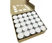 100pcs TEA LIGHT CANDLES 4 Hour Burn Tealight Wedding Smokeless Crystal Wax BULK