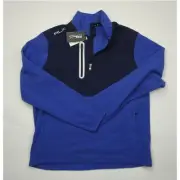 NEW Ralph Lauren RLX fleece 1/2 zip pullover jacket, medium, blue