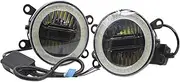 Fog Light For Dacia Duster 2010 2011 2012 2013 2014 2015 Car Front Fog Light Daytime Running Lamp DRL LED Angel Eye Bulb 12V