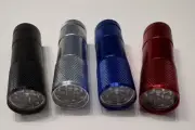 4-Pack-UV Mini Blacklight Flashlight 9 LED 395 nM Ultra Violet W Wrist Lanyard.