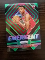 2018-19 Panini Prizm WENDELL CARTER JR. GREEN - Emergent #7 RC