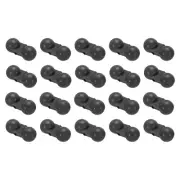 20 Pcs Fishing Double Rattle Beads Catfish Fishing Bell to Attract Fish, Black