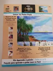 PLAID Folk Art One Stroker Learn to Paint Kit "Island Paths"