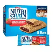 KELLOGG'S Strawberry Nutri Grain Soft Baked Breakfast Bars 10.4 oz