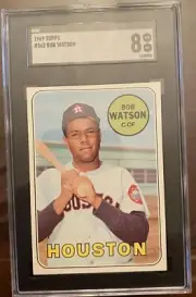 1969 Topps Bob Watson #562 SGC 8 NM-MT RC Houston Astros Rookie CENTERED PSA RIP