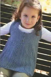 Baby Tabitha - Kollage KNITTING PATTERN 3664 - Top - Child Sizes 2 - 8