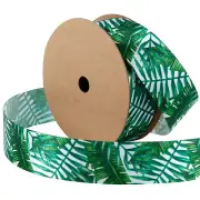 2 meter of 25mm Wide Banana Leaf Satin Wrapping Ribbon LB2504