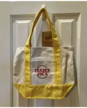 Trader Joe’s YELLOW Mini Canvas Tote Bag Limited Edition