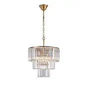 Edith 3 Light Crystal Chandelier 42x52cm