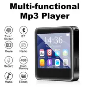 Bluetooth MP3 Player 4GB Full Touch Screen HiFi Music FM Radio Recorder Speaker