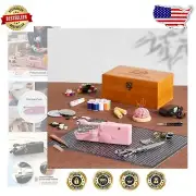 Complete Sewing Kit with Elegant Mini Handheld Machine & 153 Sewing Supplies