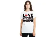 Power Rangers Unisex Adult Love At First Morph T-Shirt (White) - UTTV19247