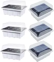 INOOMP 6pc Grow Bean Sprouts Germination Kits Seedling Tray Kit Plastic Nursery Trays for Planting