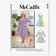 Curvy Chic Fit & Flare Dress Sewing Kit - Multicolor, Sizes 18W-24W (Code M8196)