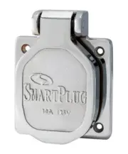 SmartPlug BM30NT 30 Amp Stainless Steel Inlet w/ Stainless Steel Cover