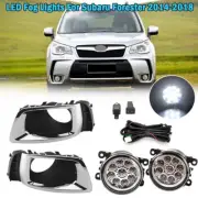 LED Front Fog Light Cover Bulb Wiring Switch For Subaru Forester XT 2014-2018 (for: Subaru)