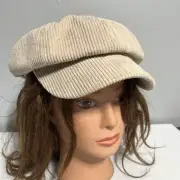 Nordstrom BP Women’s casual corduroy Cap Hat beige one size Khaki