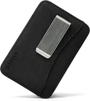 [AKIELO] Wallet – Slim and Minimalist Mens Card Wallet – RFID Blocking Card Holder, 4. Black Clip Edition, One Size, Minimalist