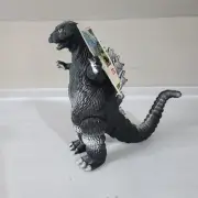 1989 Bandai 8" Godzilla (1964) w/ Tag Sofubi Soft Vinyl Figure