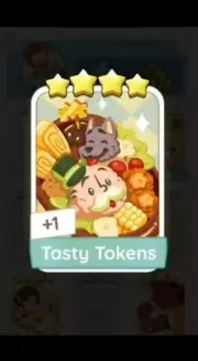 Tasty Tokens - 4 Star Sticker - Monopoly Set 14
