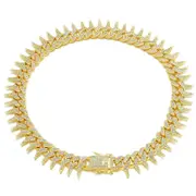 Bling CZ Diamond Gold Dog Collar