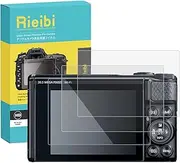 [Rieibi] (3 Packs) Screen Protector for Canon PowerShot SX740 hs SX730 hs Digital Camera, 0.25mm 9H Hardness Tempered Glass Film for Canon SX740 SX730 Anti-Fingerprint Anti-Scratch Ultra-clear