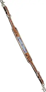CHALLENGER Western Tack Floral Tooled Leather Wither Breast Collar Strap 10512