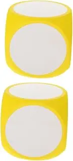 Generic 2pcs Eva Dices: Write On Cubes for Classroom Activities Game Dice for Party Decorations Reusable Erase Blocks for DIY Projects